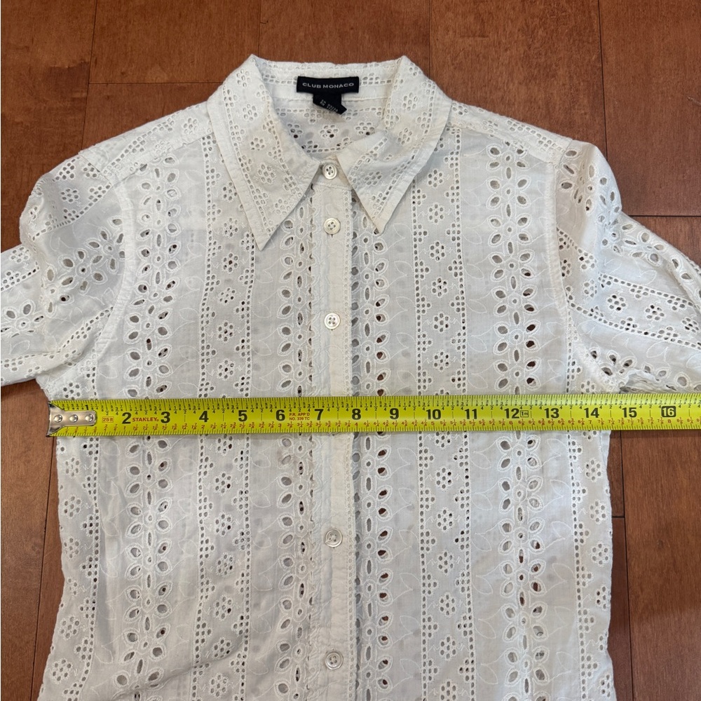 Club Monaco eyelet button up shirt - Picture 5 of 5